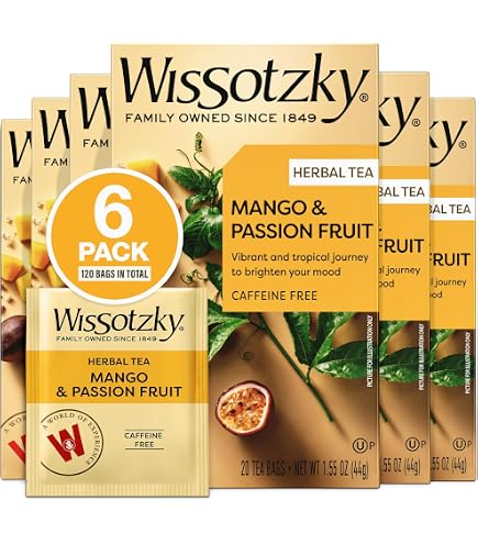 Amazon.com : Wissotzky Nana Mint Green Tea (6 Pack - 120 Tea Bags